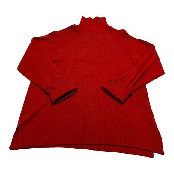 Carolina Colours Womens Red Long Sleeve Turtleneck Sweater 20W Plus Size Comfy - Picture 1 of 7